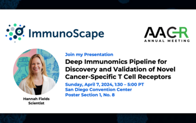 ImmunoScape Announces Three Presentations Highlighting TCR Pipeline and Discovery Platform at the American Association for Cancer Research (AACR) Annual Meeting 2024